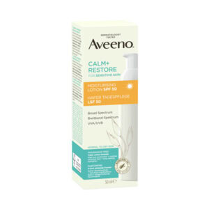 Aveeno CALM+RESTORE hydratačné mlieko SPF50, 50ml