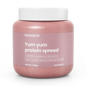 BeastPink Yum Yum proteínová nátierka príchuť Strawberry 400g