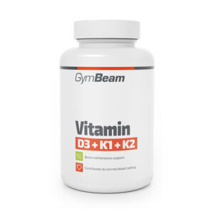 GymBeam Vitamín D3+K1+K2, 60 kapsúl