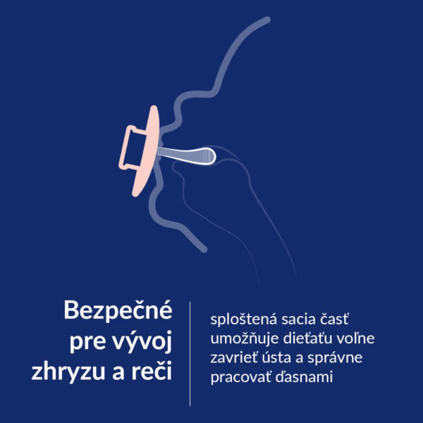 Bezpečné pre vývoj zhryzu a reči