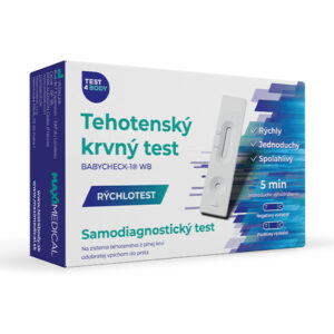 MAXIMEDICAL tehotenský krvný test BABYCHECK-1 WB samodiagnostický test z krvi