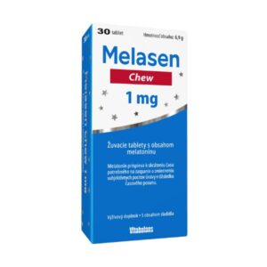 Vitabalans Melasen Chew 1mg na skrátenie času potrebného na zaspávanie