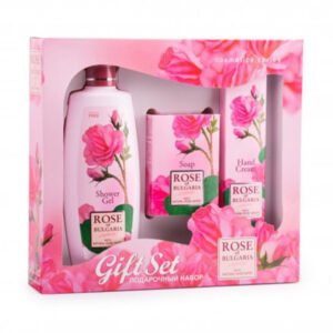 ROSE of BULGARIA sprchový gél, mydlo a krém na ruky 330ml+75ml+100g