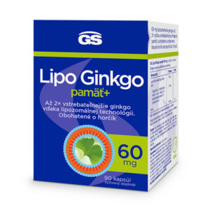 GS Lipo Ginkgo pamäť+, 60mg 90 kapsúl