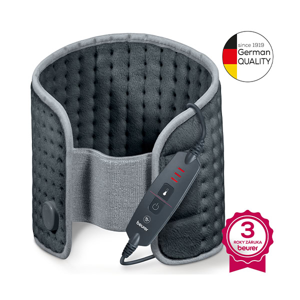 Beurer vyhrievací pás HK 60 Cosy Grey _1 Beurer vyhrievací pás HK 60 Cosy Grey je sivý elektrický vyhrievací pás s ovládačom, určený na krk, so zárukou 3 rokov.