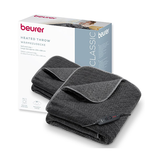 Beurer vyhrievacia deka HD 65 Dark Grey_1