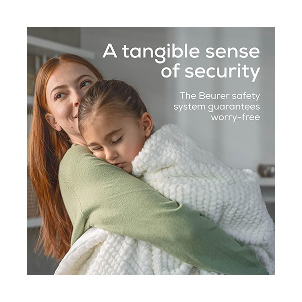 Beurer vyhrievacia deka HD 82 Helsinki_4 Beurer bezpečnostný systém: sledovanie teploty a bezpečnostné vypnutie
