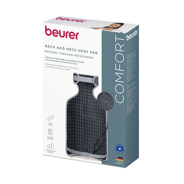 Beurer vyhrievacia podložka na plecia a chrbát HK 64 Cosy Grey_1