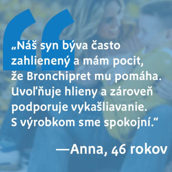 Recenzia o používaní Bronchipretu na hlieny a kašeľ u dieťaťa, od Anny (46), rozmazané pozadie ženy s dieťaťom.