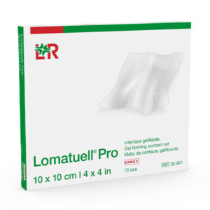 Lomatuell Pro krytie na rany s kontaktnou sieťkou hydrokoloidné, 10x10cm 10ks