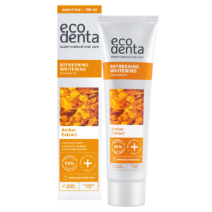 Ecodenta Refreshing whitening zubná pasta s extraktom z jantáru 100ml