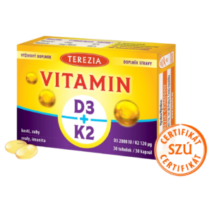 Terezia Vitamín D3 + K2 30 kapsúl