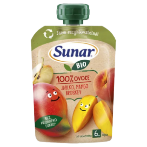 Sunar BIO Kapsička jablko mango broskyňa 100g